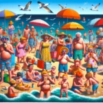 The beach