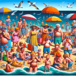 The beach